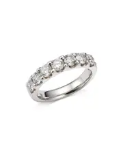 Bloomingdale's Fine Collection Diamond Certified 7 Stone Band in 14K White Gold, 1.5 ct. t. w.