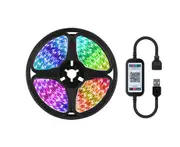 5V Bluetooth USB RGB LED Strip Lights IP65 Waterproof 5050 4M 240 LEDs