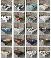 Ambesonne Adventure Print Flat Sheet Top Sheet Decorative Bedding 6 Sizes