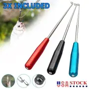 3PCS Fishing Blind Poke Hook Remover Hook Remover Safety Extractor Hook Tool New