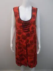 NEW TS TAKING SHAPE RED/BLACK "WHIRLWIND DRESS" SIZE MEDIUM=18/20 (#C 487