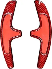 Paddle Shifter for Porsche 991 Cayman 981 2013-2016 Carrera Boxster, 1Pair Red Carbon Fiber Car Paddle Shift Extension