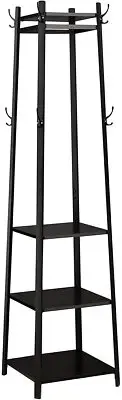 Coat Rack Hallway Garment Storage Holder Shelving Hat Stand Room Hook Scarf Bag