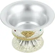 Buddha Decorative Water Offering Cup Alloy Worship Cup Key Bowl for Home Altar Safe Practical