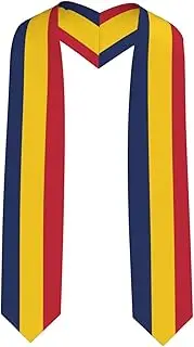 [EdWal] Graduation Scarf with Chad Flag and Unisex Adult Scarf
