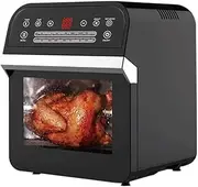 12L Large Capacity Air Fryer, 16-in-1 Air Fryer Oven Toaster Rotisserie and Dehydrator with LED Digital Touchscreen 1600W Countertop Oven Oil Free Comfortable Anniversary