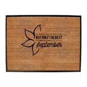 September Birthday All Women Are Created Equal - Funny Novelty Doormat Man Cave Floor mat