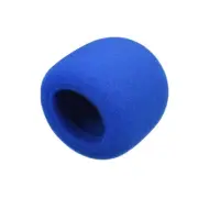 Thicken Sponge Foam Mic Cover Handheld Microphone Windscreen Blue for KTV