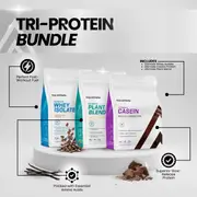 [Top Athlete] Tri-Protein Bundle 3kg, Vanilla Bean / Vanilla Bean / Vanilla Bliss
