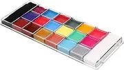 SAFIGLE Fluorescent Face Paint Kit for Adults Color Body Paint Palette for Halloween Cosplay Parties Safe Easy Removal Smudge Fade Resistant Makeup