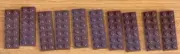 Lego 3795 2x6 plates, reddish brown, new, x10