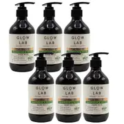 6x Glow Lab Antibacterial Hand Wash Lemongrass & Vetiver Soap 300ml