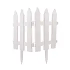 2Pcs Miniature Picket Fence Plastic Fence Picket Plastic Garden Fence