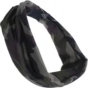 [Milisten] Yoga Sweatband Headband for Running Breathable Stretchy Design Comfortable Gym Accessory Quick Drying Camouflage Style for Fitness Exercise