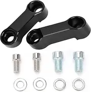 Joyzan Motorcycle Mirror Mount Riser Extender Adapter, Motorbikes Mirror Handlebar Mounts Risers Extenders Adapter M10 M8 Rearview Stem Mirrors Adapters Kit with Screw Gasket Universal For Motorcycles