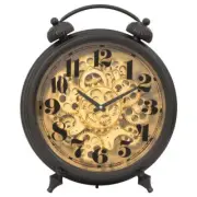 Yosemite Home Decor Table Clocks 18.5"Hx15.3"Wx6.6"D Modern In Antique Black