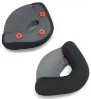 GMAX OF-2 Helmet Replacement Cheek Pads Black