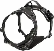 Pet Swift Adjustable No Pull Dog Harness (Black, Medium) - Comfortable and Secure Dog Harnesses - Easy Control, Pet Harness for Safe Walks Durable Lightweight Friendly Design