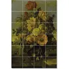 Franz Xaver Petter Flower Tile Mural PT22902. 48 x 72 (24) 12x12 tiles