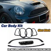 For Mini Cooper S R55 R56 R57 R58 R59 JCW 07-2014 Grill+Lamp Frame Hood Vent (for: Mini)
