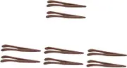 Gatuida 4sets Natural Wood Tea Clamp Tea Ceremony Tweezers Multi-use Utensils Classic Service Accessory 2pcs*4