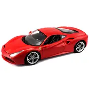 Bburago 1:18 Ferrari Race & Play 488 GTB Diecast Car Vehicle Toy Kids 3y+ Red