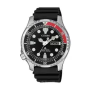 Citizen NY0085-19E Men's Promaster Diver Automatic Watch, Black Dial, Black Rubb