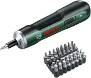 BOSCH 3.6V Cordless Screwdriver PushDrive with 32-Bits USB Cable Case