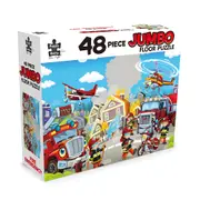 48pc Puzzle Master Jumbo Floor Fire Emergency Jigsaw Puzzle Kids/Children 3y+