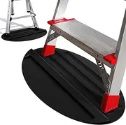 [Kesywale] Extension Anti-Skid Ladder Stop Mat, 27"x15.7" Non-Slip Rubber Stabilizer Pad Anti-Slip Ladders Aid Stopper, Floor Protection Stepladder Telescoping Accessories (Black)