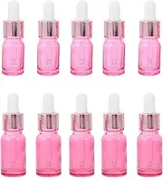 1Set Travel Glass Dropper Bottle Essential Oil Bottles with Dropper Leak Durable Glass for Perfumes Aromatherapy and Lab Use