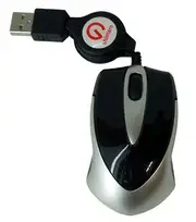 Shintaro Notebook Mini Optical Mouse w/ Retractable cable