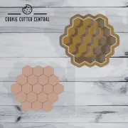 Honeycomb Cookie Cutter and Embosser - 6.4cm x 7.3cm