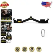 Home Gym Back Workout Equipment - LAT Pull Down Bar with Adjustable Grip Handles