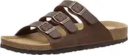 [CUSHIONAIRE] Men's Lela-M Cork footbed Sandal with +Comfort