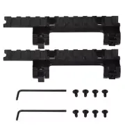 2x 11Slot Scope Mounting Bracket 20mm Picatin Rail Extension Bracket for MP5 G3
