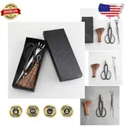Handcrafted Japanese Bonsai Tools - Ashinaga Scissors, Tweezers & Palm Broom