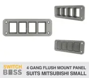 4 GANG PUSH SWITCH Flush Mount Panel Only suit MITSUBISHI SMALL Switch LED 12V