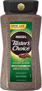 Taster's Choice Nescafe House Blend Decaffeinated Instant Coffee, 14 Ounce