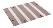 Coleman Leisure Sheet Deluxe Greige Stripe_
