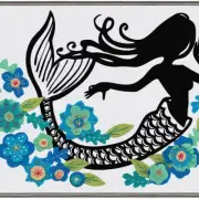 Mermaid Magic Felt Collage Applique Kit - Create Your Own Underwater Masterpiece