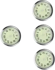 Mobestech 4pcs Car Clock Mini Automotive Dash Retro Wall Clocks Tiny Clock Small Digital Battery Operated Pendulum Car Stick on Clock Small Clock Small Digital Clock Auto Clock