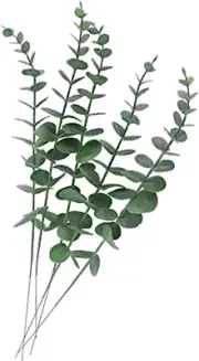 5-Pack Real Touch Artificial Eucalyptus Stem for Home Decor