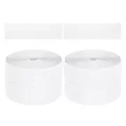 2Pcs 3.9inch x 131.2ft Bulletin Board Border, White (1.3mm)