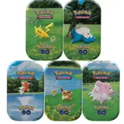 POKEMON TCG Pokémon GO Sealed Mini Tin - Full Art Set of 5 Tins NEW