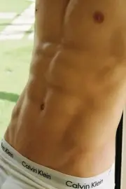 [L034] Male Model Showing Off Body To Viewer Fine Art Hunky Physique