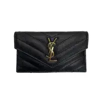 在飛比找momo購物網優惠-【YSL】SAINT LAURENT Monogram 拉鍊