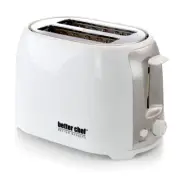 Better Chef Im-225W Cool Touch Wide-Slot Toaster- White