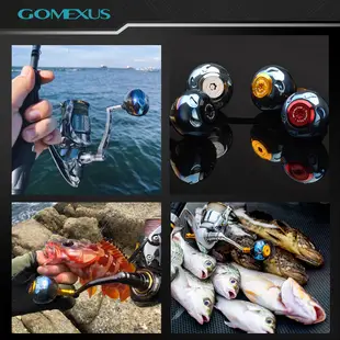 【Gomexus】TA38圓形輕量彩钛合金貢丸握丸可裝Shimano Daiwa 淡海水紡車輪手煞車捲線器釣魚改裝配件