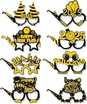2025 New Year Party Funny P Props Paper Glasses New Year's Eve Party Glasses Deco ion A 8pcs